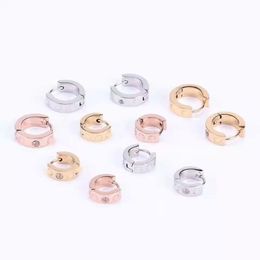 Ear Cuff Vintage brand earrings Fashion high quality Rose gold screw C-shaped earrings for both men nd women