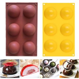 6 Holes Silicone Mold For Chocolate Cake Baking Moulds Food Grade Accessories Chocolates CandyMold Bakeware Kitchen Gadgets WLL462