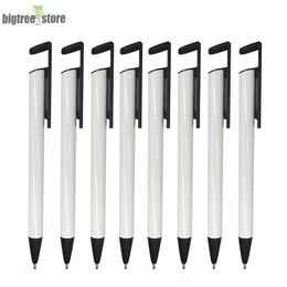 Sublimation Pens with Shrink Wraps Cartridge DIY Blanks Phone Holders Thermal Heat Transfer White Ballpoint Gel Pen Wholesale Unique Gifts for Students