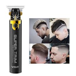 Cordless Rechargeable Hair Trimmer Men Barber Outlining Clipper Electric Cutting Machine cut Lithium-ion Battery 220216