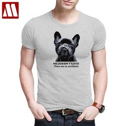 Ferocious Pug Dog Printed Mens T-Shirts Novelty French Bulldog Tee Shirts Men's Cotton Short Sleeve t shirts S~5XL 210324