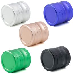 Sound Production Herb Grinder Smoking Tool 63mm*64mm 4 Piece Spice Tobacco Mill Crusher Abrader 5 Colours