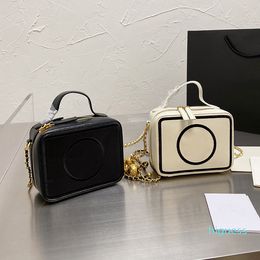Designer- Women Classic Mini Lipstick Box Bags Camera Case Handle Totes Chain Gold Ball Crossbody Shoulder bag