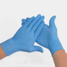 Disposable Nitrile Gloves Protective Work Safety Elastic Rubber Kitchen Garden Zza2288