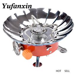 Windproof Stove Cooker Cookware Gas Burners for Picnic Cookout Outdoor Gas Portable Electronic hiking