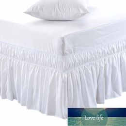 Wrap Around Bed Skirt Elastic Bed Ruffles Easy Fit Easy Off Fade Resistant Solid Color Bed Skirts Hotel Quality Fabric Spread Factory price expert design Quality