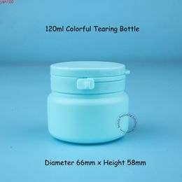 30pcs/Lot High Quality Plastic 120ml PP Candy Bottle with Tear Off Lid 120cc Pill Medicine Container Chewing Gum Packaginggood qutity