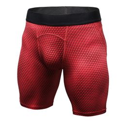 Running Shorts 3D Print Sport Tights Men Gym Fitness Leggings Male Training Mallas Hombre