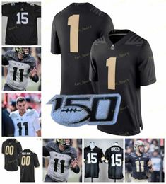 Stitched custom Purdue Football Jersey College 15 Drew Brees 13 Jack Plummer 22 Doerue 3 David Bell 5 George Aftis 55 Derrick Barnes