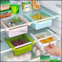 Holders Racks Housekee Organization Home & Garden4 Pcs/Lot Plastic Kitchen Refrigerator Storage Rack Fridge Zer Shelf Holder Pl-Out Der Orga