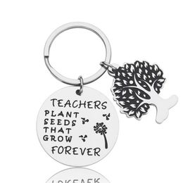 10Pieces/Lot Teacher Day Gifts for Teacher Appreciation Keychain Jewelry Retirement End of Year Gift for Instructor Professor Mentors