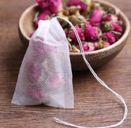 1000Pcs/Lot Tea bags Tools 9 x 10 CM Empty Scented Tea-Bags With String Heal Seal Filter Paper for Herb Loose-Tea SN3305