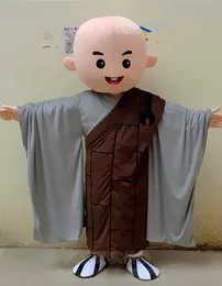 Mascot CostumesBuddhist Monk Mascot Costume Cartoon Mascot Costume Adult Round Head Halloween Party Costume