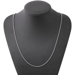 Chains CHUNSHI Neutral Stainless Steel Round Beads Chain Choker Necklace 2022 Trend Impact For Men Simple Titanium Accessories