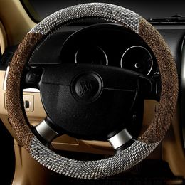 Car Steering Wheel Covers Coarse Hemp Is Cool In Summer Shoulder Protection Shell Skidproof Auto Steering Wheel Protector