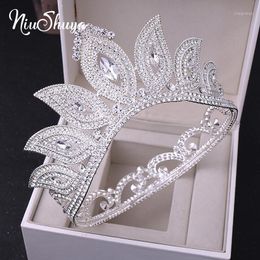 Hair Clips & Barrettes NiuShuya Baroque Magic Eye Design Crown Tiaras Bridal Pageant Prom Diadem Rhinestone Wedding Headband Accessories