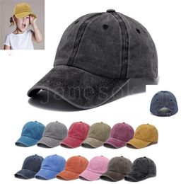 aldult 12 Solid Colors Ponytail Baseball Cap Peak Hat Fashion Washed Cotton Outdoor Sun-shade Summer Fall Spring DB802