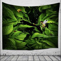 Tapestries Palm Leaf Tropical Tapestry Wall Hanging Abstract Art Hawaiian Home Decoration