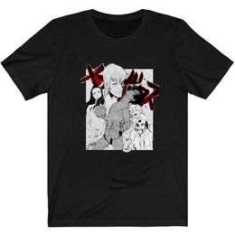 Anime Megalo Box Short Sleeve O-neck Loose Print Anime Man T-shirt Y0809