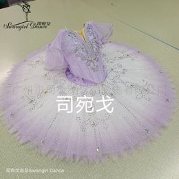 High Quality Lilac Fairy Professional Tutu Girls Adult Child Ballet Stage Costume Custom Made Pancake Ballet Tutu Women BT4011