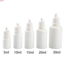 5ml 10ml 15ml 20ml 30ml Empty White Drop Bottle Essential Oil Perfume Dropping Packaging Plastic Travel Containers Free Shippinggood qty