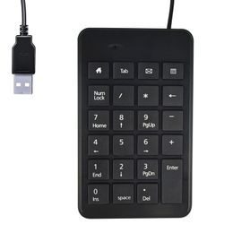 Wired 23 Keys Slim Numeric Keypad Digital Keyboard for Accounting Teller Financial Supermarket Laptop/Notebook XBJK2112