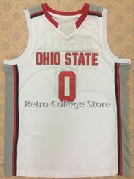 #4 Aaron Craft Ohio State Buckeyes #0 D'Angelo Russell Retro Throwback College Basketball Jersey stitched name and number any size XXS-6XL