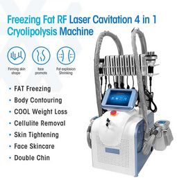 Cryo Fat Freezing Cryolipolysis Sculpting Machine Vacuum Cavitation Rf Facial Lift Cryotherapy Chiller Machines For Salon Use