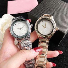 Brand Watches Women Lady Girl Heart-shaped Style Metal Steel Band Quartz Wrist Watch KS 03