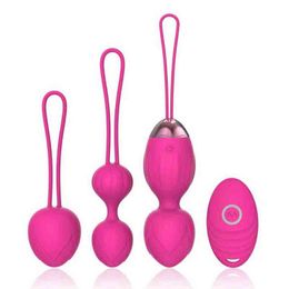 NXY Eggs Wireless Remote Control Vibrating Egg Kegel Balls For Beginners Women Ben Wa Sets Sex Toys 1211