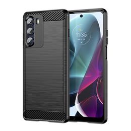 Carbon Fiber Texture Shockproof Cases Protective Slim Fit Soft TPU Silicone Cases for Motorola Moto Edge S30/G200 5G Cover