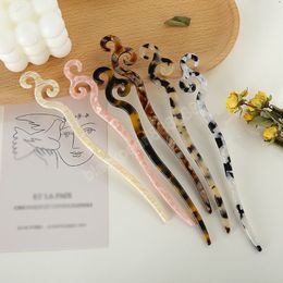 Vintage Chinese Style Hair Sticks Acetate resin Chopstick Women Hairpins Hair Clip Pins Wedding Chopsticks Hair Accessories