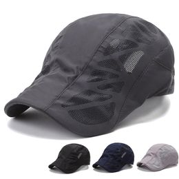 Men's Hat Summer Quick-drying Mesh Cap Casual Forward Outdoor Sunscreen Beret