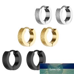 Fashion Earrings Men's Round Titanium Steel Earrings Men's Jewelry Accessories Hipster Rock Style Punk Circle Earrings For Men Factory price expert design Quality