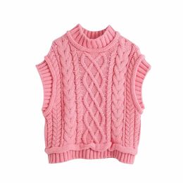 Spring Women Crochet Knitting Sweater Casual Femme Short Sleeve Pullover High Street Lady Loose Tops SW890 210430