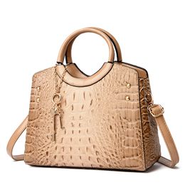 Fashion PU Handbags Fashion Women's Bags Round Handle Design Crocodile Pattern Womens bag HBP