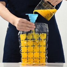 Coolers Disposable ice bag summer self sealing ice lattice bag food freezing passion fruit Artefact ice Mould ZC239