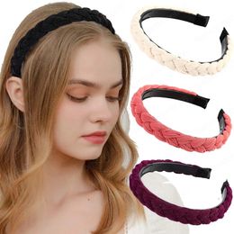 Cross Braided Twist Headband Women Fashion Hair Hoop Solid Colour Bezel Headwear Girls Hair Accessories