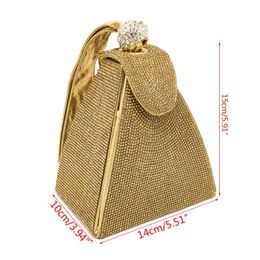 Vintage Rhinestone Bridal Wedding Party Prom Purse Evening Clutch Handbags For Women Girls J60D Bags