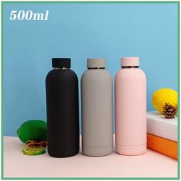 500ml Vacuum Insulated Sports Water Cups 304 Stainless Steel Outdoor Portable Water Bottle Leak Proof Flasks Thermos Cup H32W34F 133 Z2