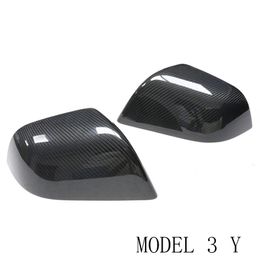 Suitable for MODEL 3 Y Dry Carbon Fiber Patch Rearview Mirror Housing Cover Bottom Double Carbon Cloth