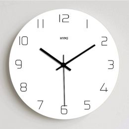 Wall Clocks Clock Nordic Style Fashion Simple Silent For Home Decor White Type Quartz Modern Design Timer