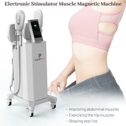 4 Handles EMSLIM HIEMT Body Shaping Equipment Electromagnetic Muscle Stimulation Building Butt Lift Machine For Fat Burn