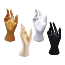 hands display rings Canada - Female Mannequin Hand Jewelry Display Holder Plastic Bracelet Ring Watch Stand 449E Other Home Decor