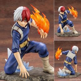 2019 New Super Hero Comic Anime Statue Boku no Hero Tomy ARTFX J Shoto Todoroki Figure Model Toys figurine X0526