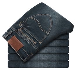Vintage Designer Men Jeans High Quality Slim Fit Cotton Denim Pants Ripped Jeans For Men Wild Classical Jeans homme Size 28-40