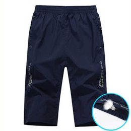 Summer Shorts Men Arrival Mens Breathable Bermuda Knee Length Elasticity Brand Quick Dry Casual Solid Plus Size 638 210714