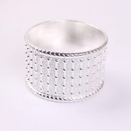 western weddings decorations NZ - Napkin Rings 6pcs Zinc Western Food Table Wedding Decoration Golden Silver Die-casting Ring For Home Kitchen