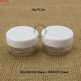 50pcs/lot Wholesale 10g Plastic Cream Jar Sample Test Vial 10ML Eyeshadow Facial Empty Bottle Cosmetic Container Small Packaginghood qty