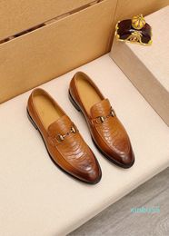 Designer Men Formal Shoes Business Formal Dress Shoe Leather Men'S Dress Shoes Elegant Suit Office Shoes Warm Loafers